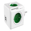 Allocacoc PowerCube Original Power Distribution Unit 4-plug 16A - Green / White