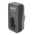APC Essential SurgeArrest PME1WB-GR Surge protector 1-socket 16A - Black / Grey