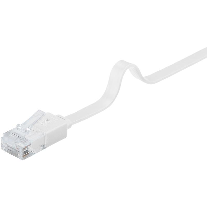 Goobay RJ45 U/UTP CAT 5e Flat Network Cable 0.5m White