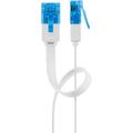 Goobay RJ45 U/UTP CAT 6A Flat Network Cable - 20m - White