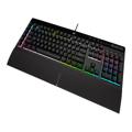 CORSAIR Gaming K55 RGB PRO XT Tastatur Gummitrykknap RGB/16,8 millioner farver Kabling USA internationalt