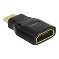 Delock High-Speed HDMI Adapter with Ethernet - HDMI Mini-C male > HDMI-A female
