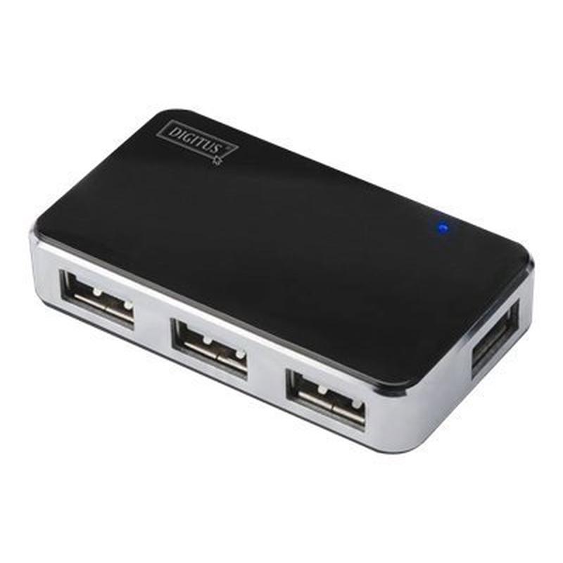 DIGITUS DA70220 4Port USB 2.0 Hub Black