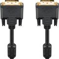Goobay Dual Link DVI-D Full HD Cable - 10m - Gold Plated - Black
