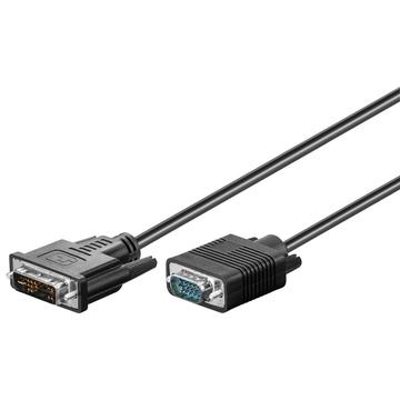 Goobay DVI-I / Full HD VGA Cable - 10m - Nickel Plated