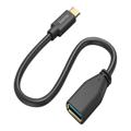 Hama USB 3.1 On-The-Go USB-C adapter - 15cm - Sort
