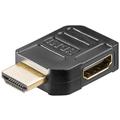 Goobay HDMI 2.0 90-degree Side Port Adapter - Black