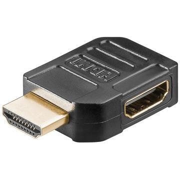 Goobay HDMI 2.0 90-degree Side Port Adapter - Black