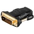Goobay DVI-D / HDMI Adapter - Gold Plated - Black