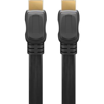 Goobay HDMI 2.0 Flat Cable with Ethernet - 1m
