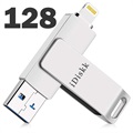 iDiskk OTG Flash Drive - USB Type-A/Lightning - 128GB