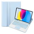 iPad 2022/2025 Bluetooth Keyboard Case - Light Blue