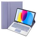iPad 2022/2025 Bluetooth Keyboard Case - Purple