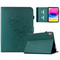iPad 2022/2025 Butterfly Smart Folio Case with Card Slots - Green
