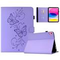 iPad 2022/2025 Butterfly Smart Folio Case with Card Slots - Purple