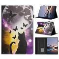 iPad 2022/2025 Smart Folio Case - Moon and Cat