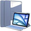 iPad Air 11 2024/2025 360 Rotating Smart Case with Bluetooth Keyboard - Purple