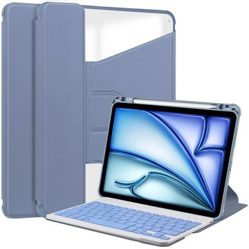 iPad Air 11 2024/2025 360 Rotating Smart Case with Bluetooth Keyboard - Purple