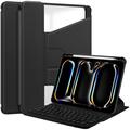 iPad Pro 11 2024/2025 360 Rotating Smart Case with Bluetooth Keyboard - Black