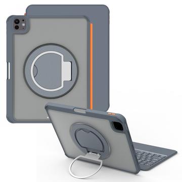iPad Pro 11 2024/2025 TU3607P Backlit Magnetic Keyboard Case with 360 Rotating Stand - Grey