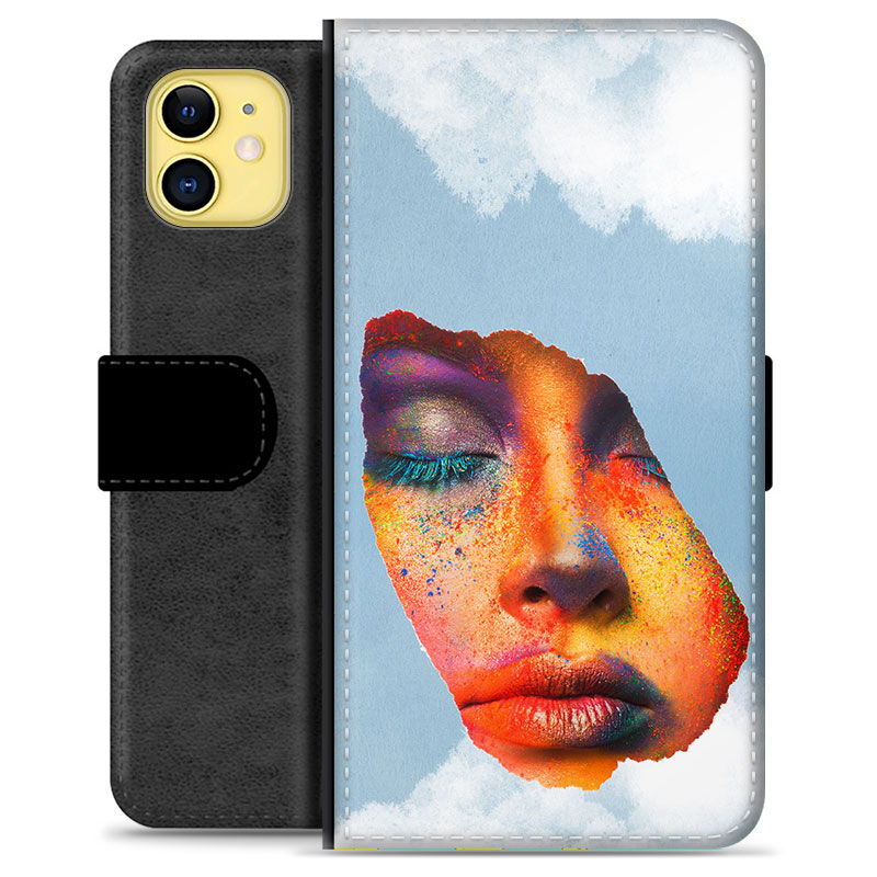 iPhone 11 Premium Wallet Case Face Paint