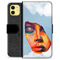 iPhone 11 Premium Wallet Case - Face Paint