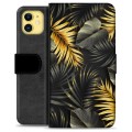 iPhone 11 Premium Wallet Case - Golden Leaves