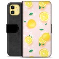 iPhone 11 Premium Wallet Case - Lemon Pattern