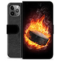 iPhone 11 Pro Max Premium Wallet Case - Ice Hockey