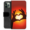 iPhone 11 Pro Premium Wallet Case - Heart Silhouette