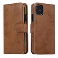 iPhone 11 Vintage 2-in-1 Wallet Case with Removable Cover - Brown