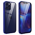 iPhone 12/12 Pro Magnetic Case with Tempered Glass - Blue