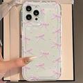 iPhone 12/12 Pro Bowknot TPU Case - Pink / Clear