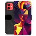 iPhone 12 mini Premium Wallet Case - Cubist Portrait