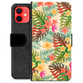iPhone 12 mini Premium Wallet Case - Pink Flowers