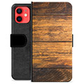 iPhone 12 mini Premium Wallet Case - Wood