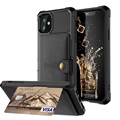 iPhone 12 Mini TPU Case with Card Holder - Black