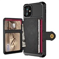 iPhone 12 Mini TPU Case with Card Holder - Black