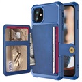 iPhone 12 Mini TPU Case with Card Holder - Blue