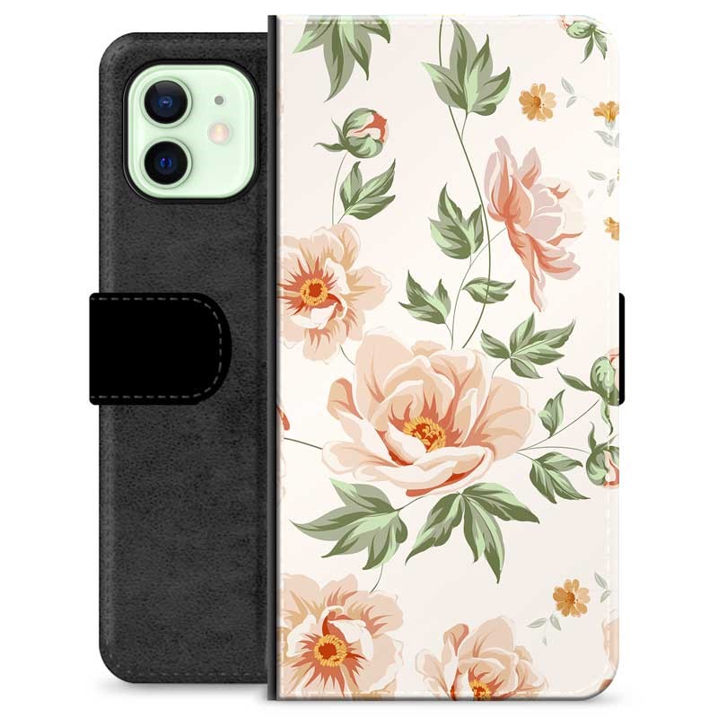 iPhone 12 Premium Wallet Case Floral