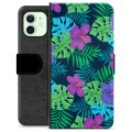 iPhone 12 Premium Wallet Case - Tropical Flower