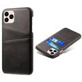iPhone 12/12 Pro KSQ Coated Plastic Case with Card Slots - Black