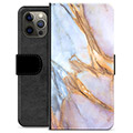 iPhone 12 Pro Max Premium Wallet Case - Elegant Marble
