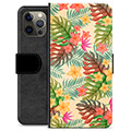iPhone 12 Pro Max Premium Wallet Case - Pink Flowers