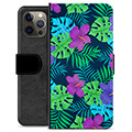 iPhone 12 Pro Max Premium Wallet Case - Tropical Flower