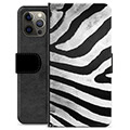 iPhone 12 Pro Max Premium Wallet Case - Zebra