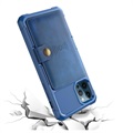 iPhone 12 Pro Max TPU Case with Card Holder - Blue