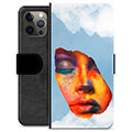 iPhone 12 Pro Max Premium Wallet Case - Face Paint