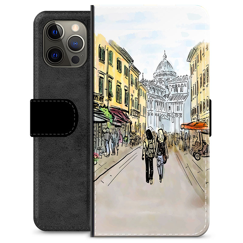 iPhone 12 Pro Max Premium Wallet Case Italy Street