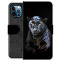 iPhone 12 Pro Premium Wallet Case - Black Panther